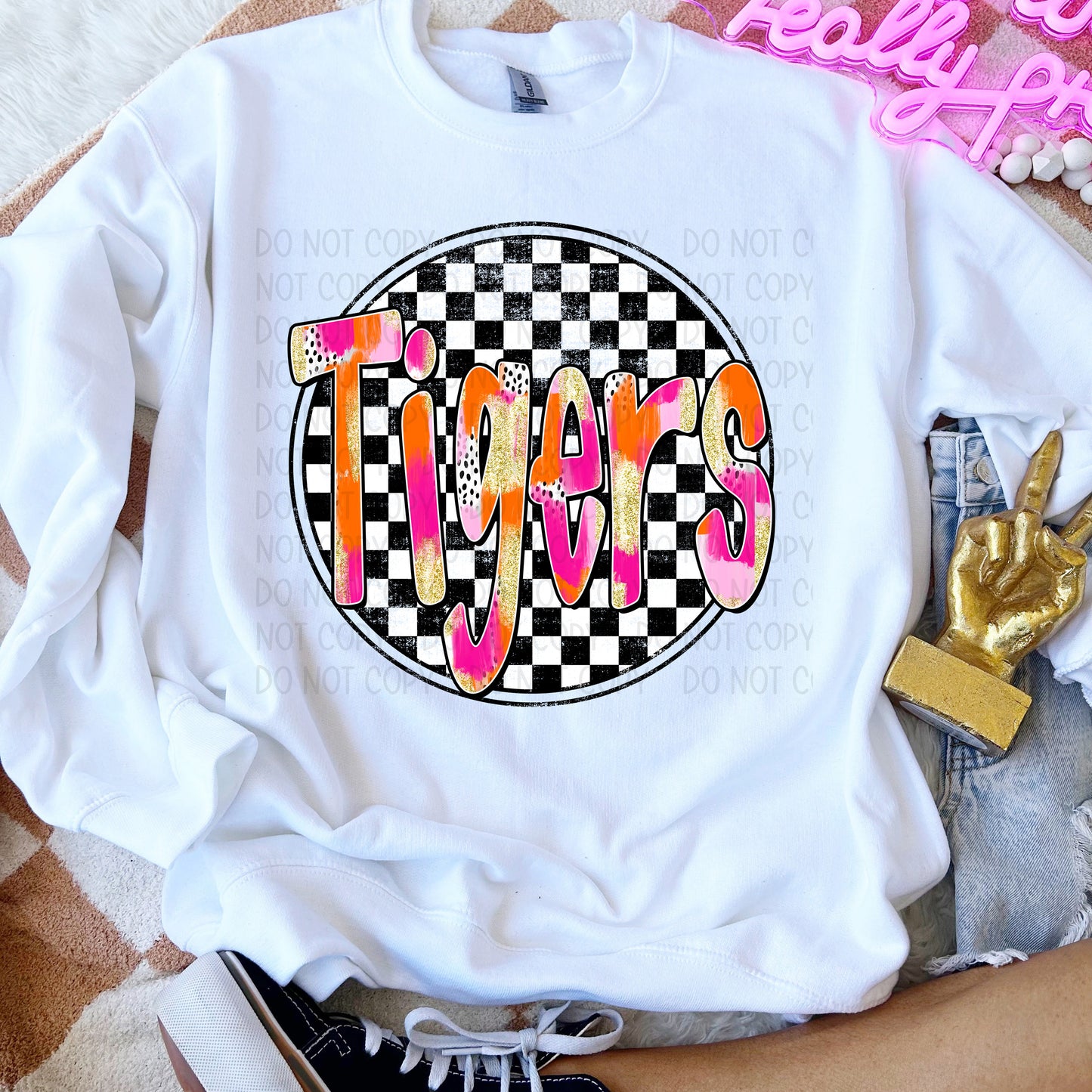 Preppy Checked Mascot (Customizable)
