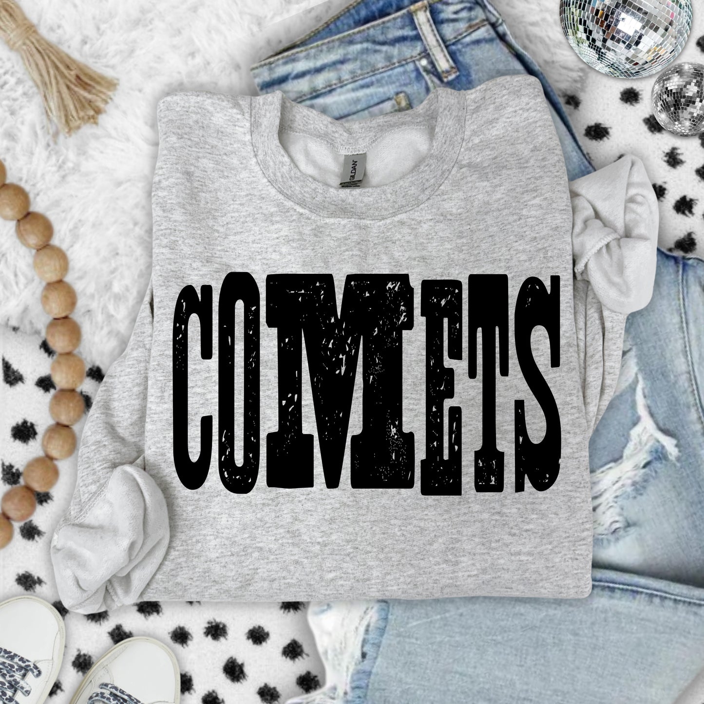 Mixed Up Mascots in Black or White Font