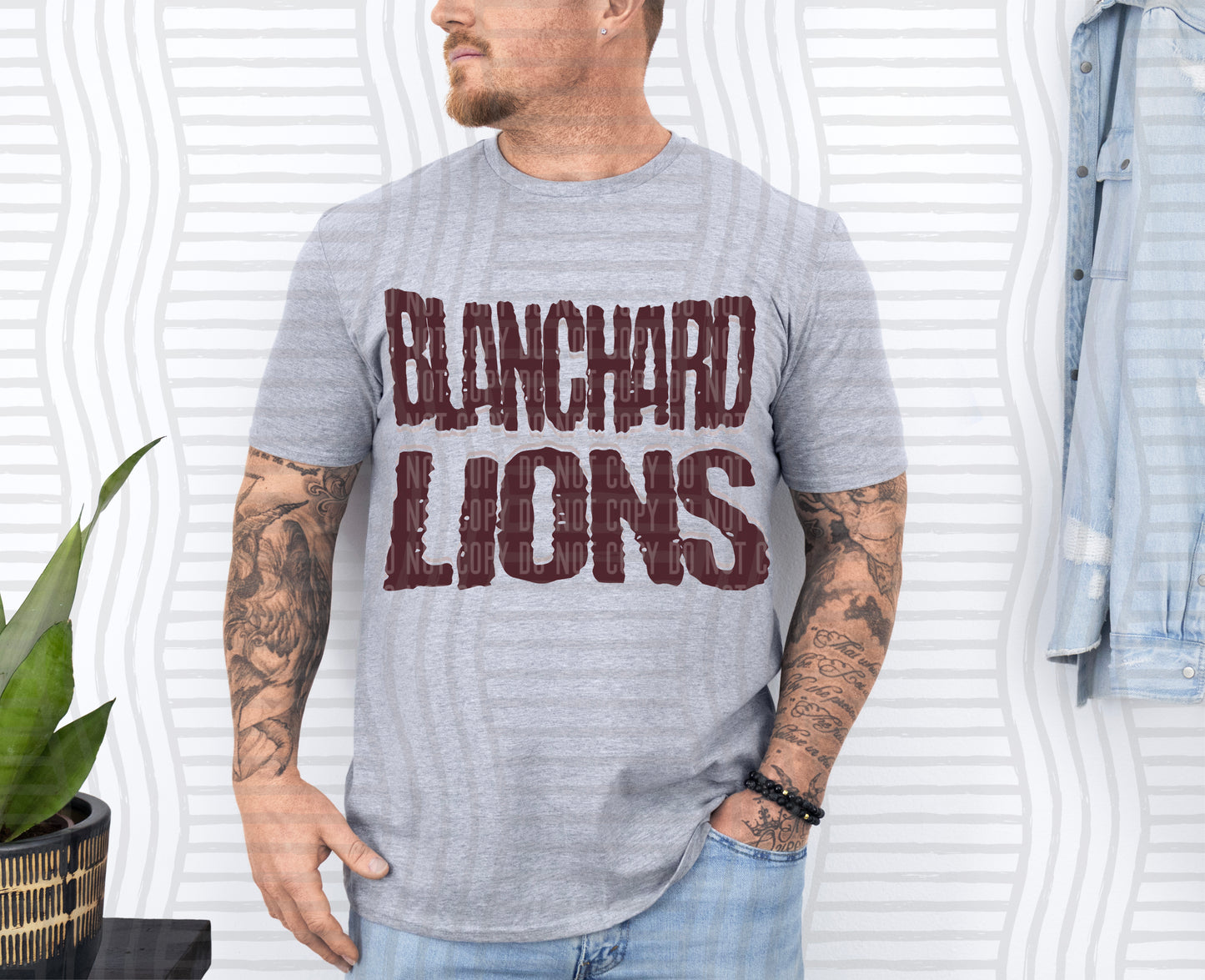 Distressed Block Font Mascots