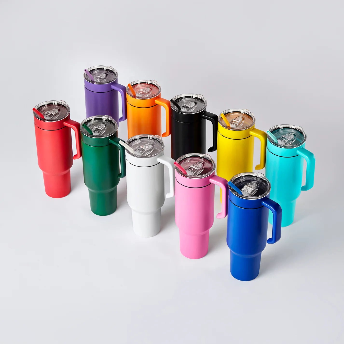 40oz Customizable Engraved Insulated Tumbler with Lid, Straw and Removable Handle
