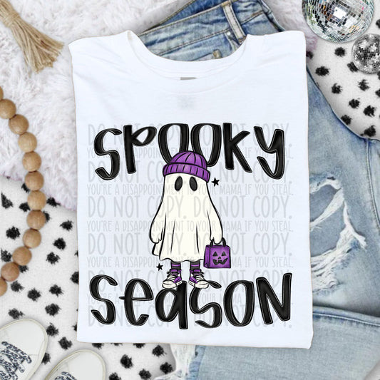 Spooky Season Ghost Purple