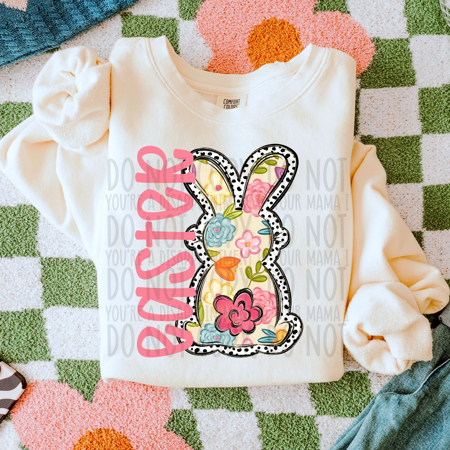 Easter Floral, Dalmatian Rabbit