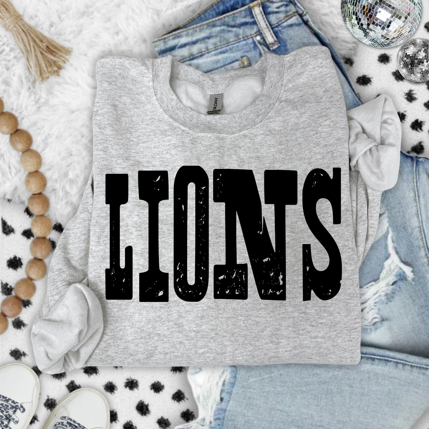 Mixed Up Mascots in Black or White Font