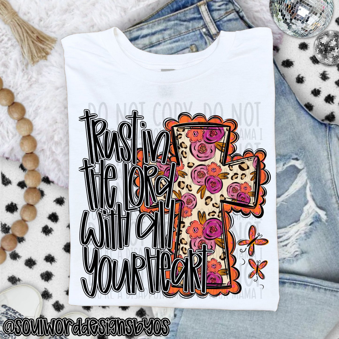 Trust In The Lord With All Your Heart Cross