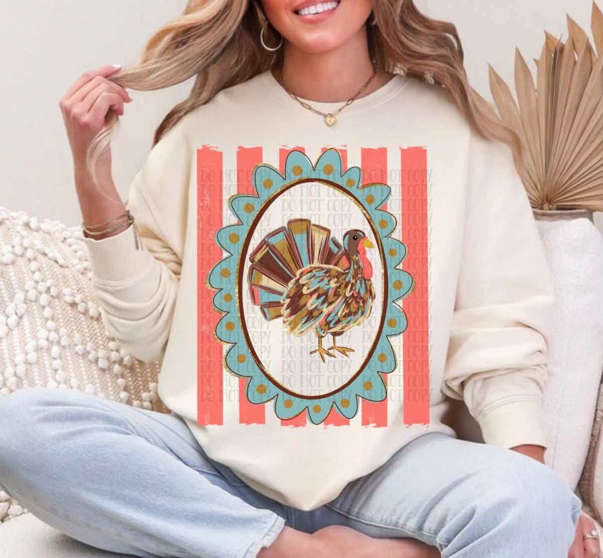 Striped and Framed Turkey