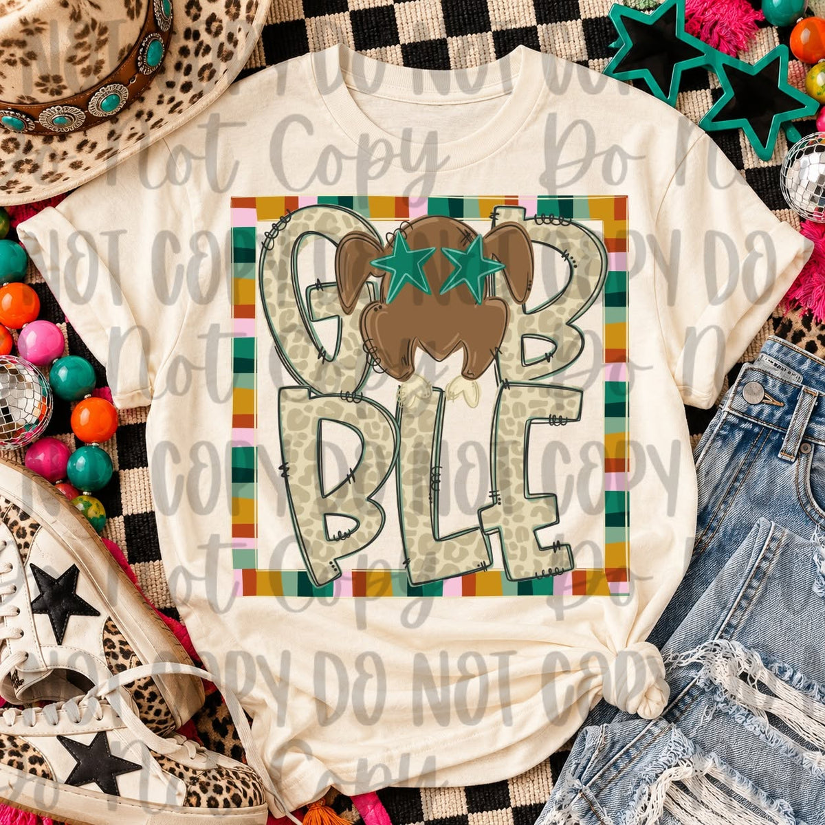Framed GOBBLE Turkey