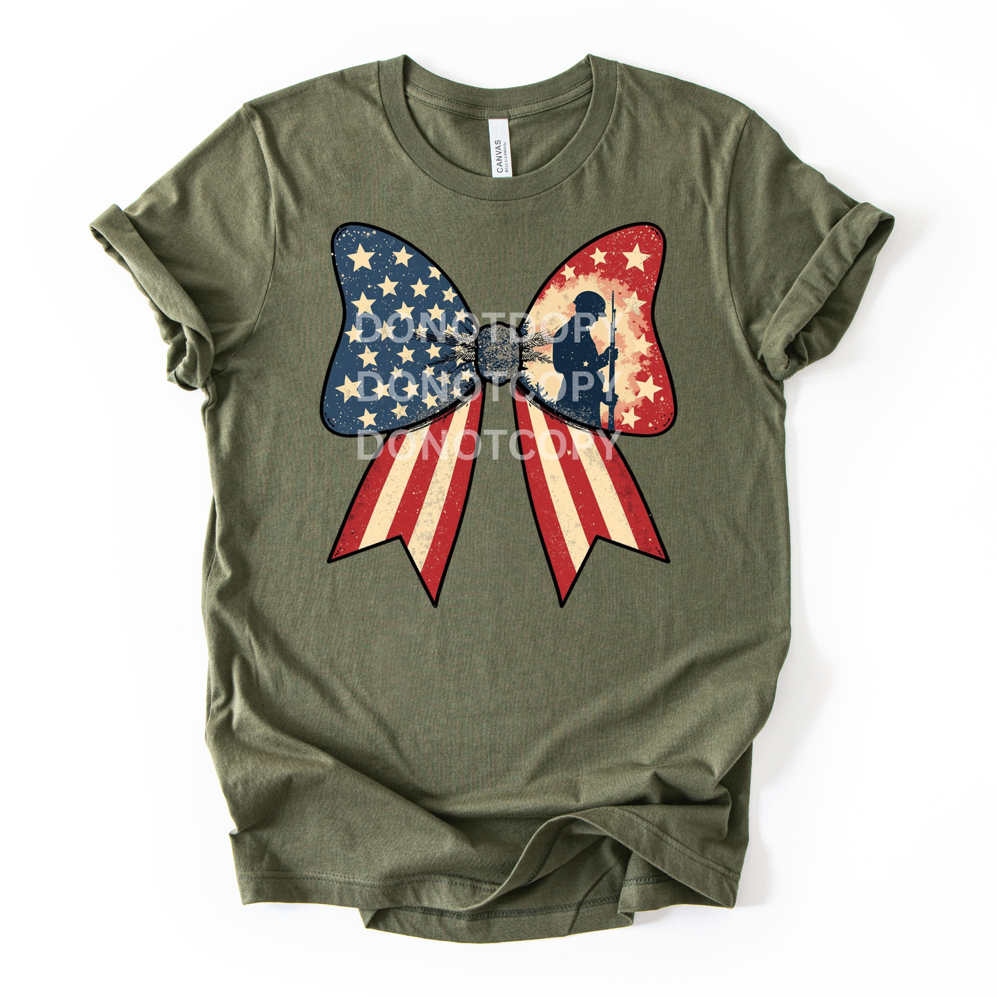 All American Patriotic Bow