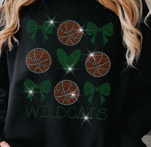 KNIGHTS Basketball Collage Bling Spangle