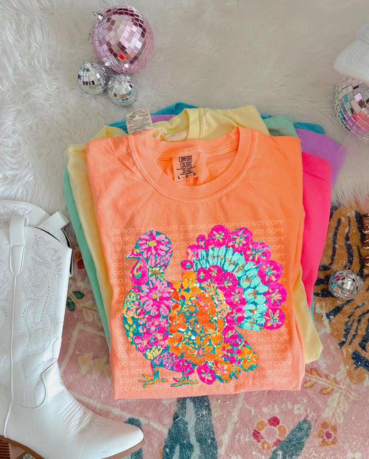 Bright Floral Turkey
