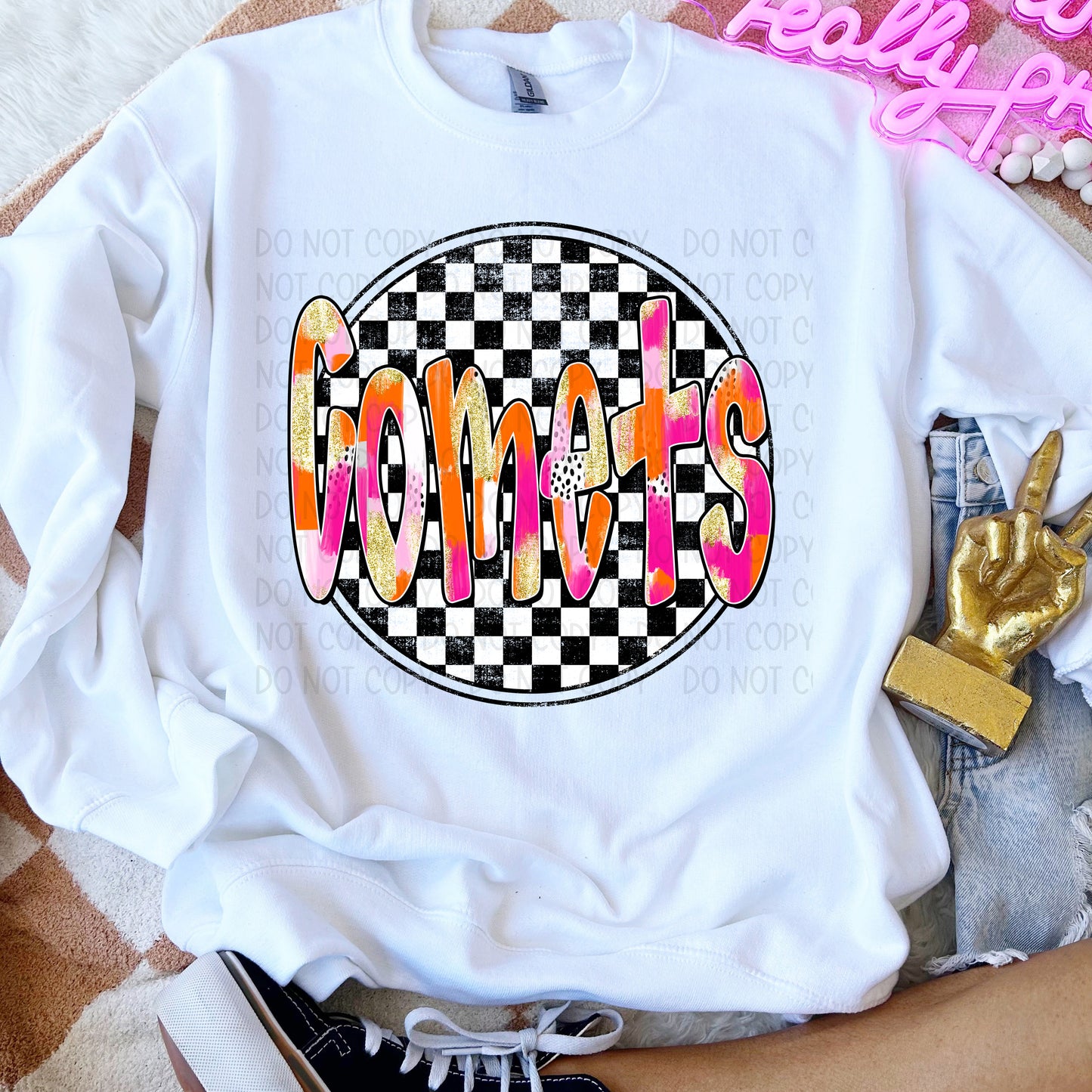 Preppy Checked Mascot (Customizable)