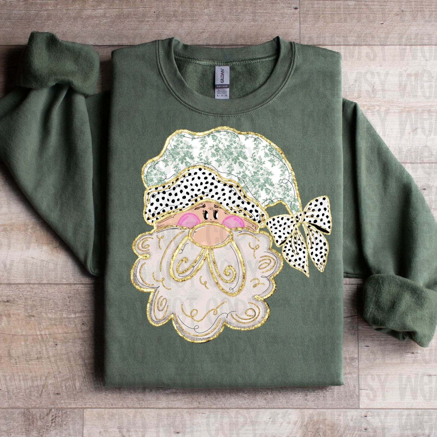 Fancy Santa Green