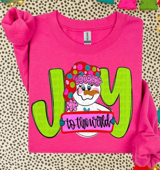 Joy To The World Snowman