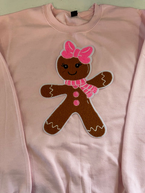 Gingerbread Girl Chenille Patch
