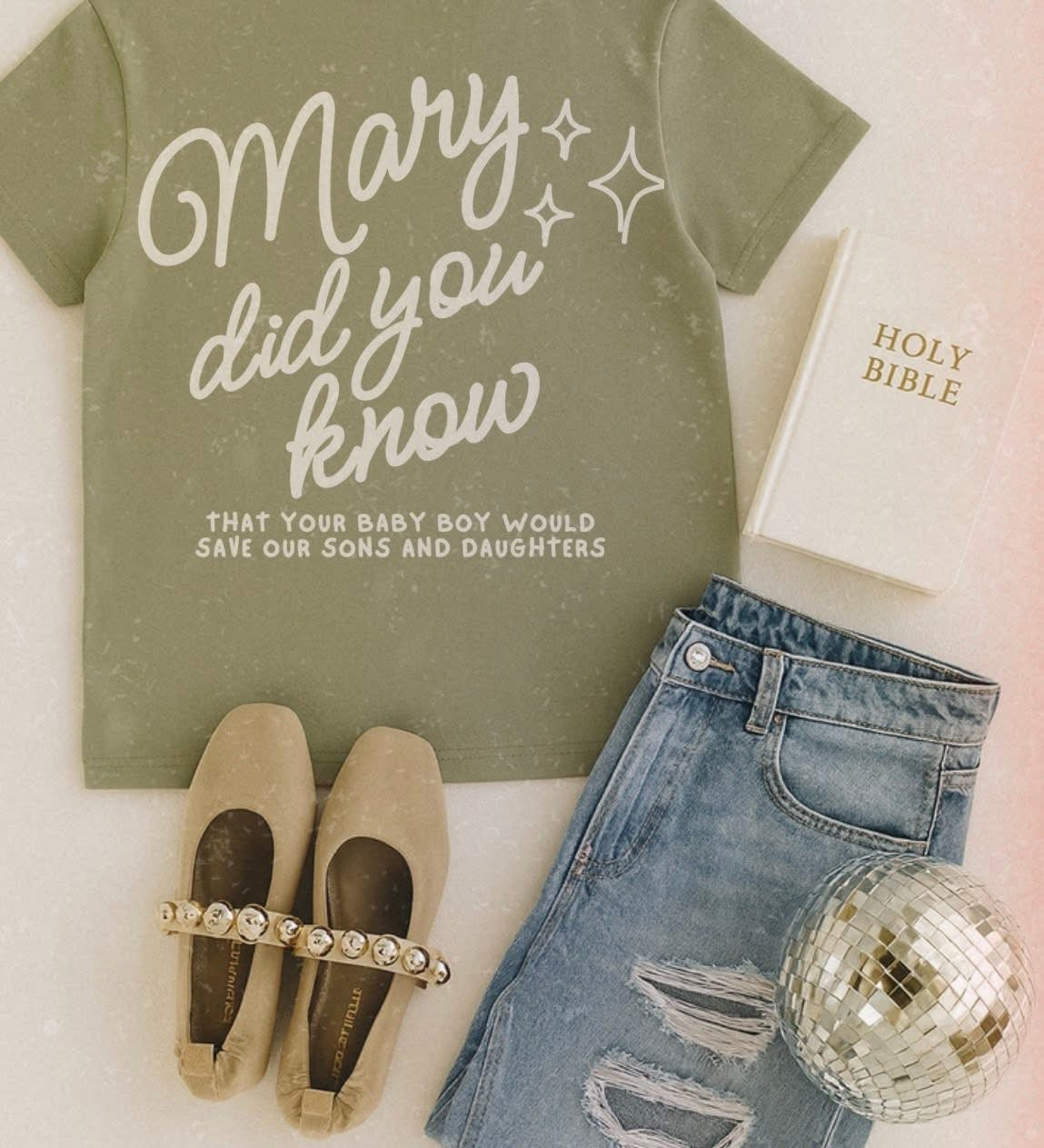 Mary Did You Know White Font