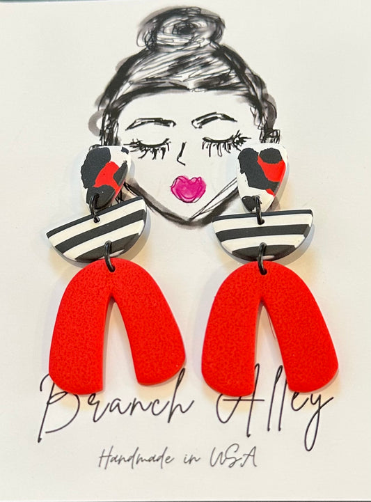 Branch Alley Game Day Style 2 (Red, White and Black with Arch)