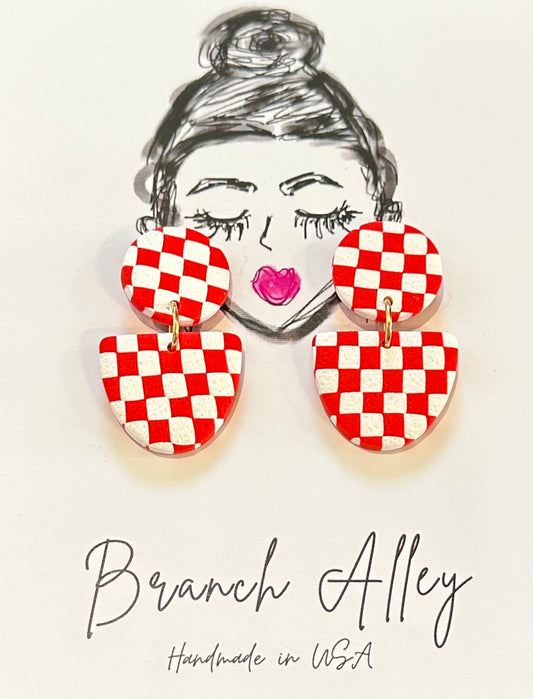 Branch Alley Game Day Style 1 (Red and White Check)