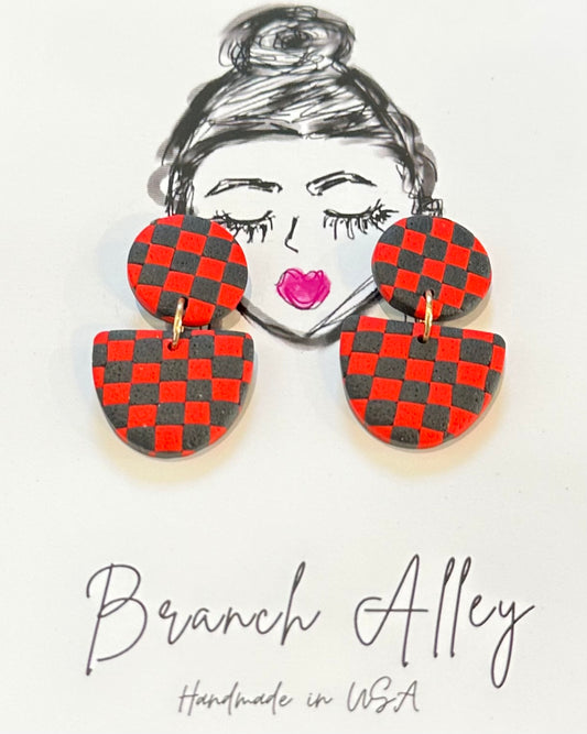 Branch Alley Game Day Style 1 (Red and Black Check)