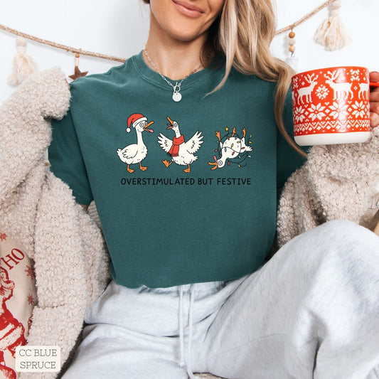 Overstimulated But Festive Geese
