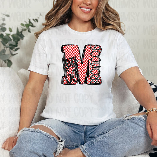 Lets Go Checkered Monogram Mascot (Customizable)