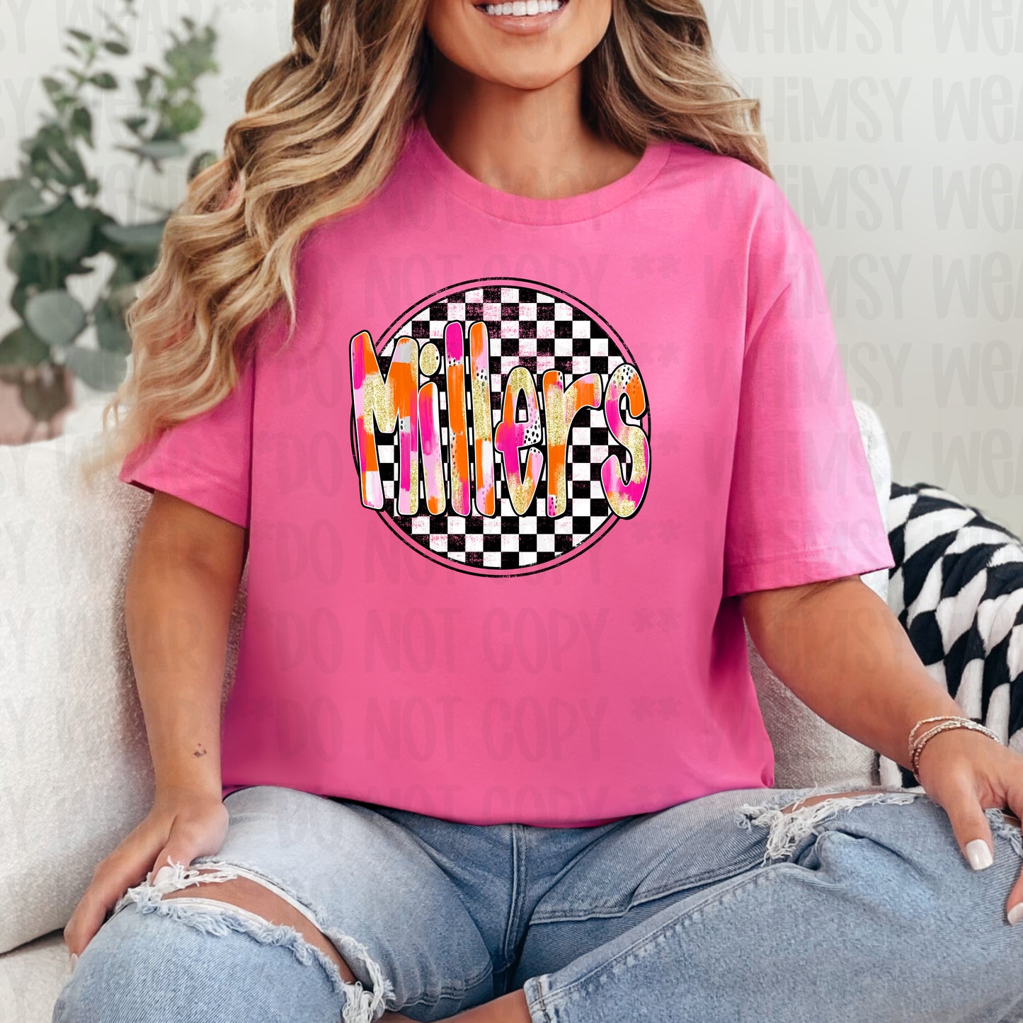 Preppy Checked Mascot (Customizable)