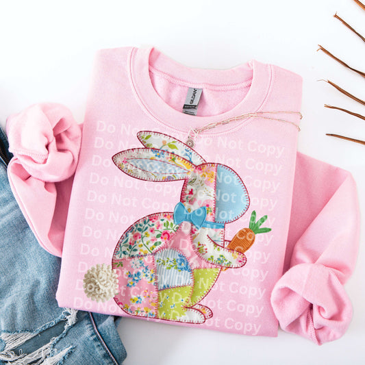 Patchwork Bunny With Carrot