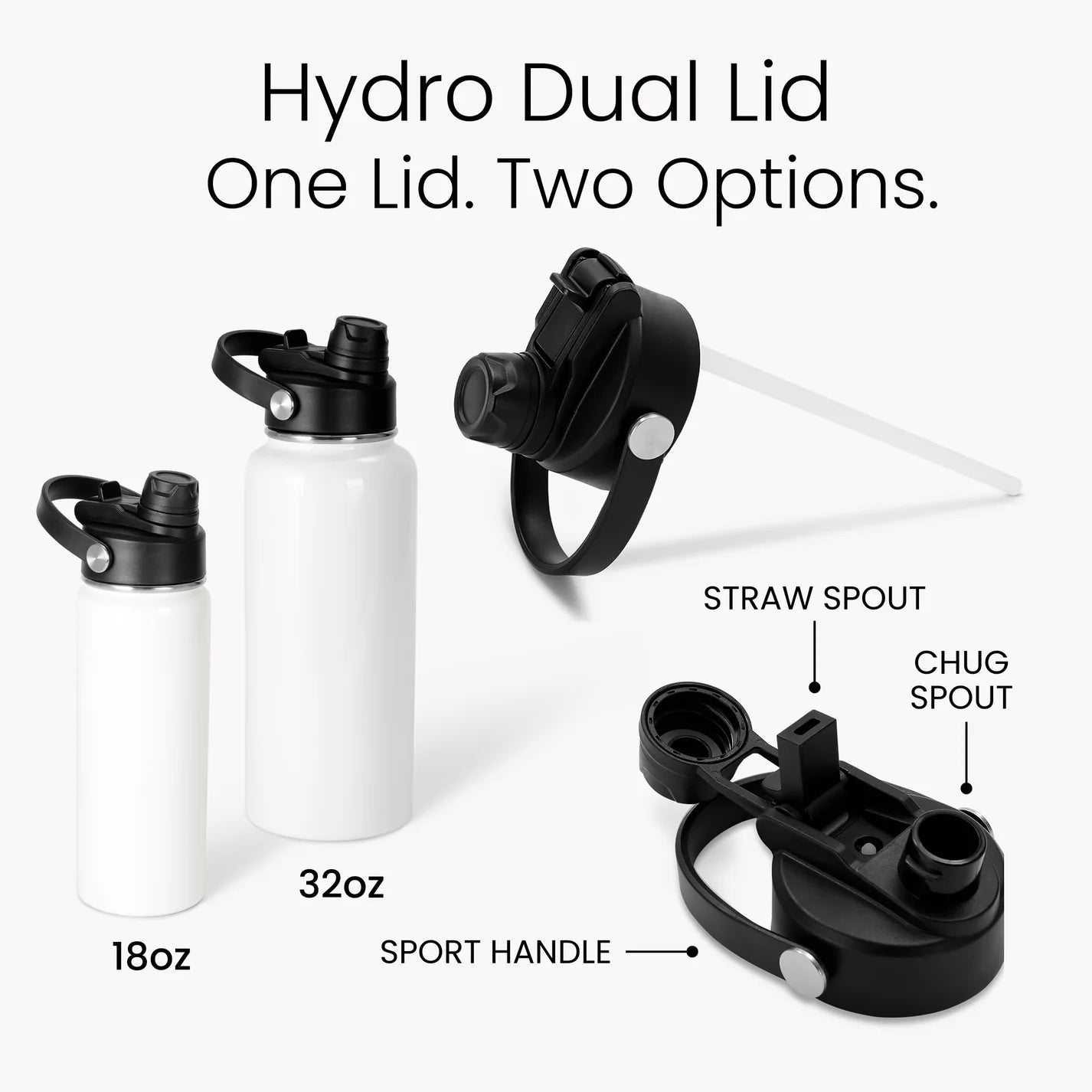 32oz Customizable Engraved Insulated Hydro Jug with 2 in 1 Handled Lid
