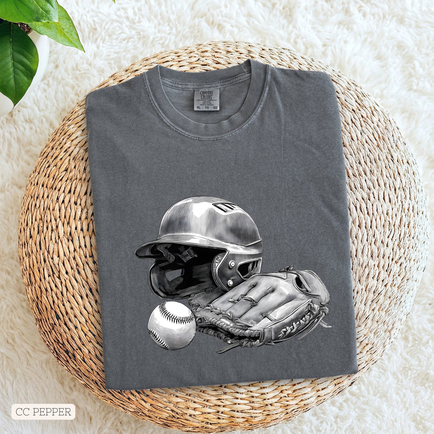 Baseball Gear Black and White