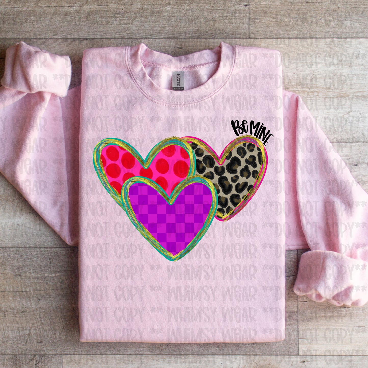Be Mine Patterned Heart Trio