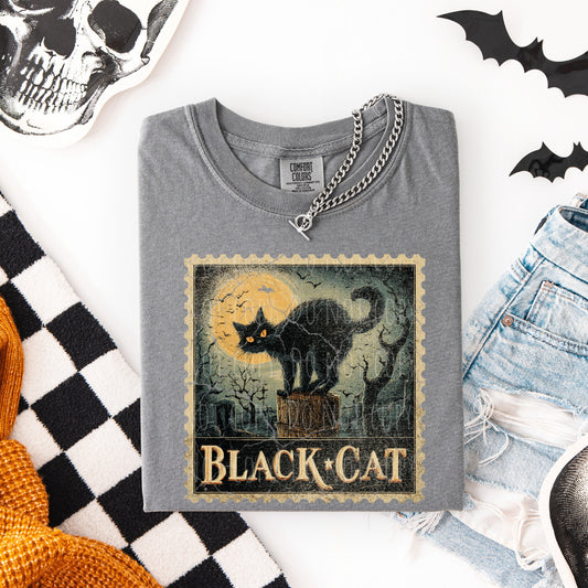 Black Cat Stamp