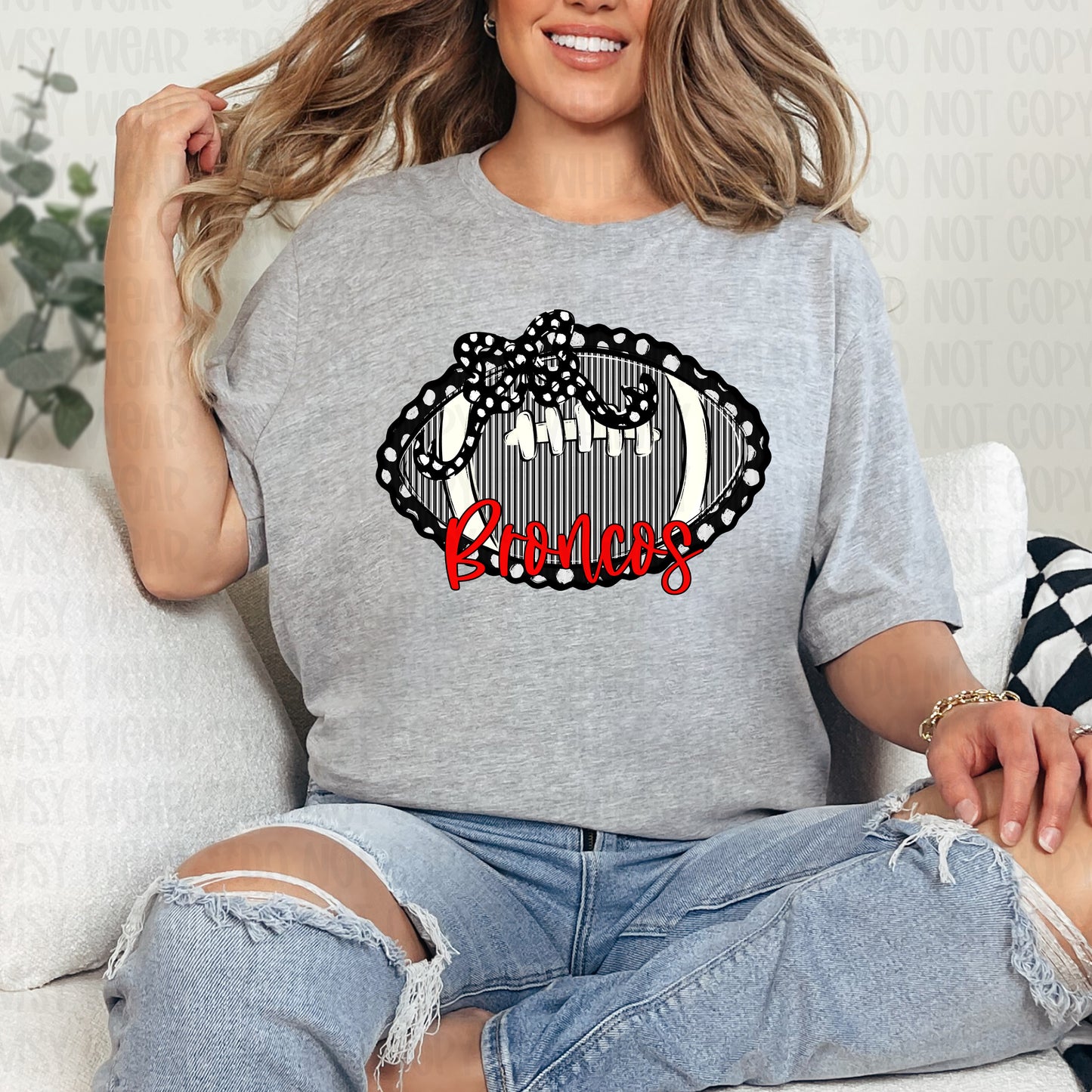 Seersucker Football (Customizable)