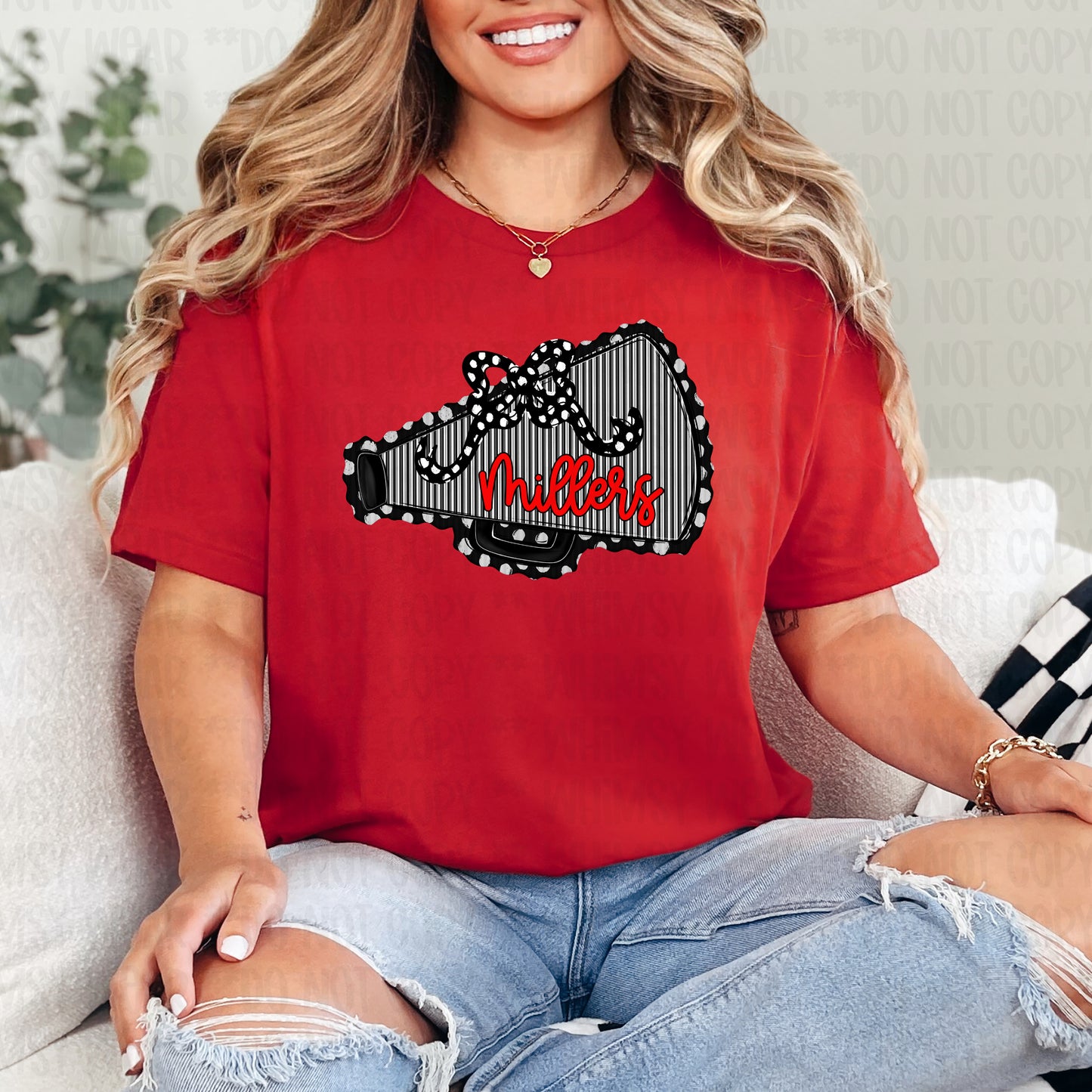 Seersucker Megaphone (Customizable)