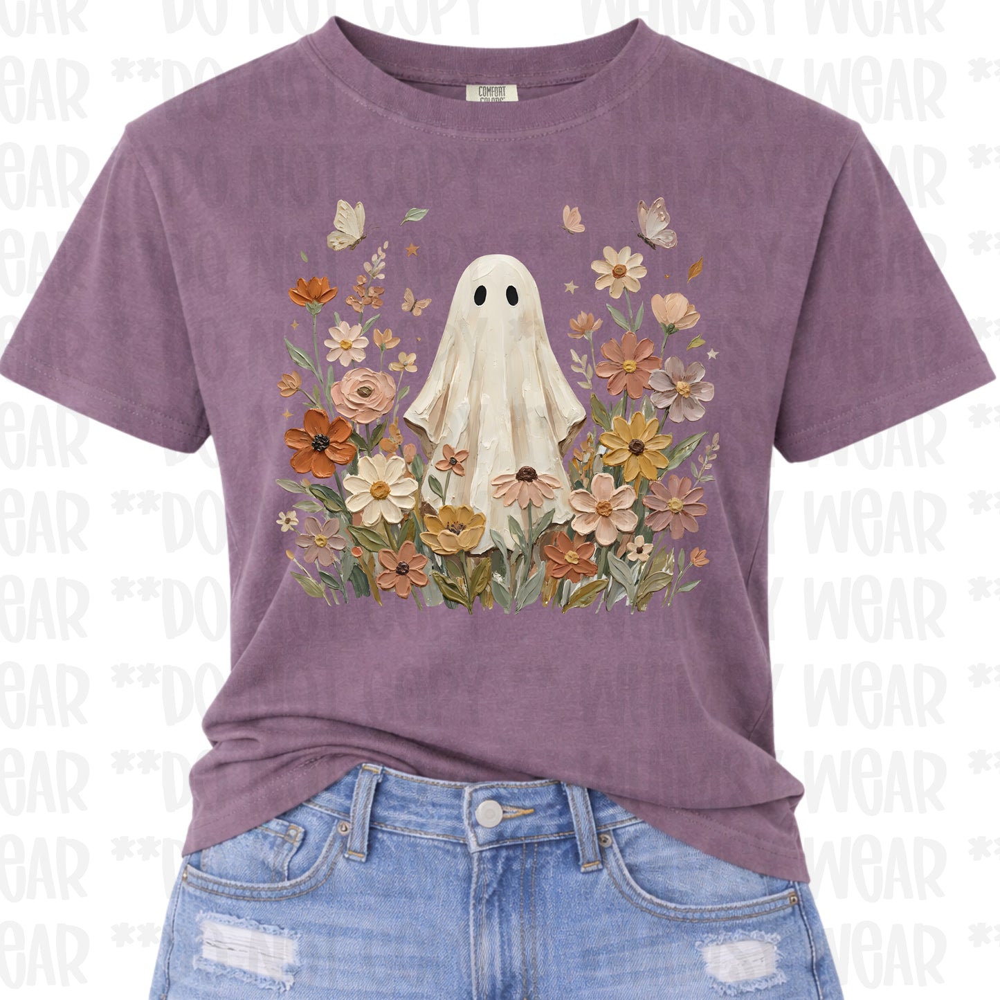 Fall Floral Boho Ghost