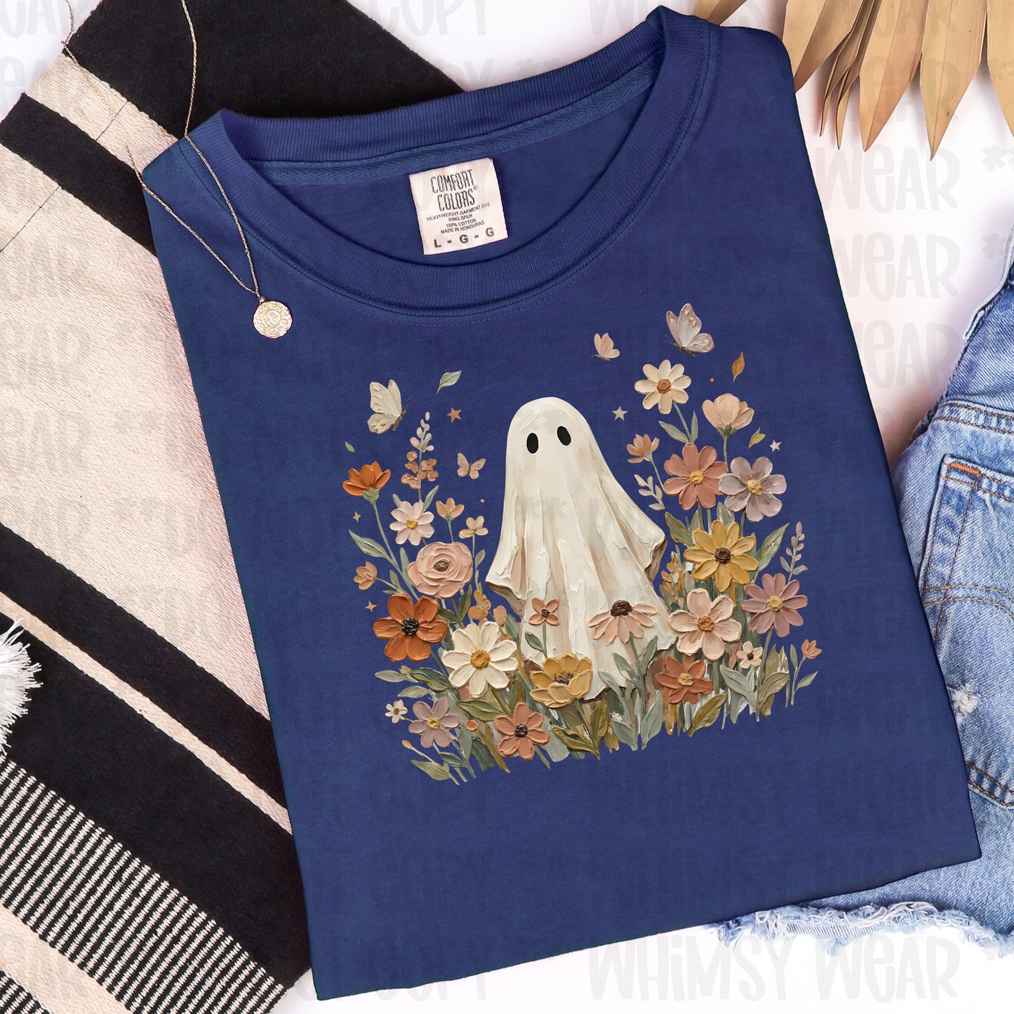 Fall Floral Boho Ghost