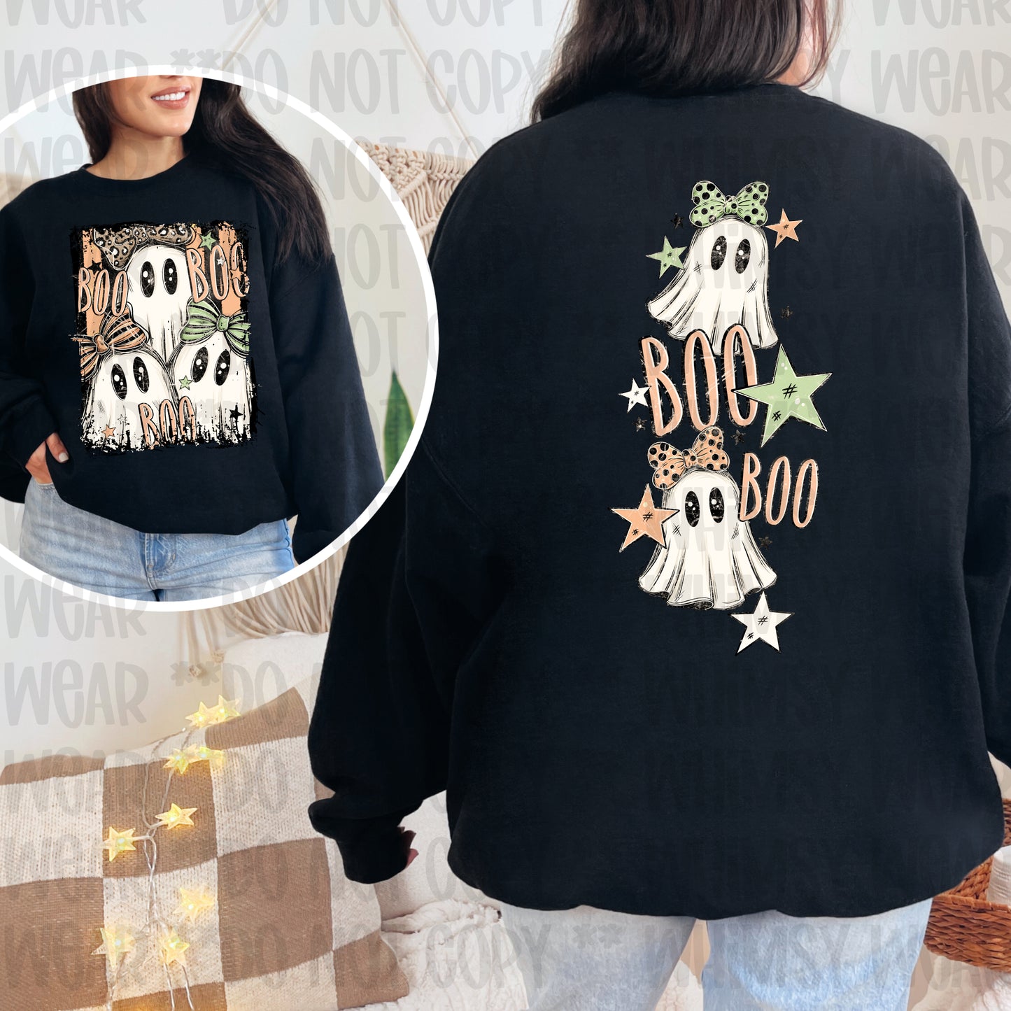 Boo Ghosts Two Sided