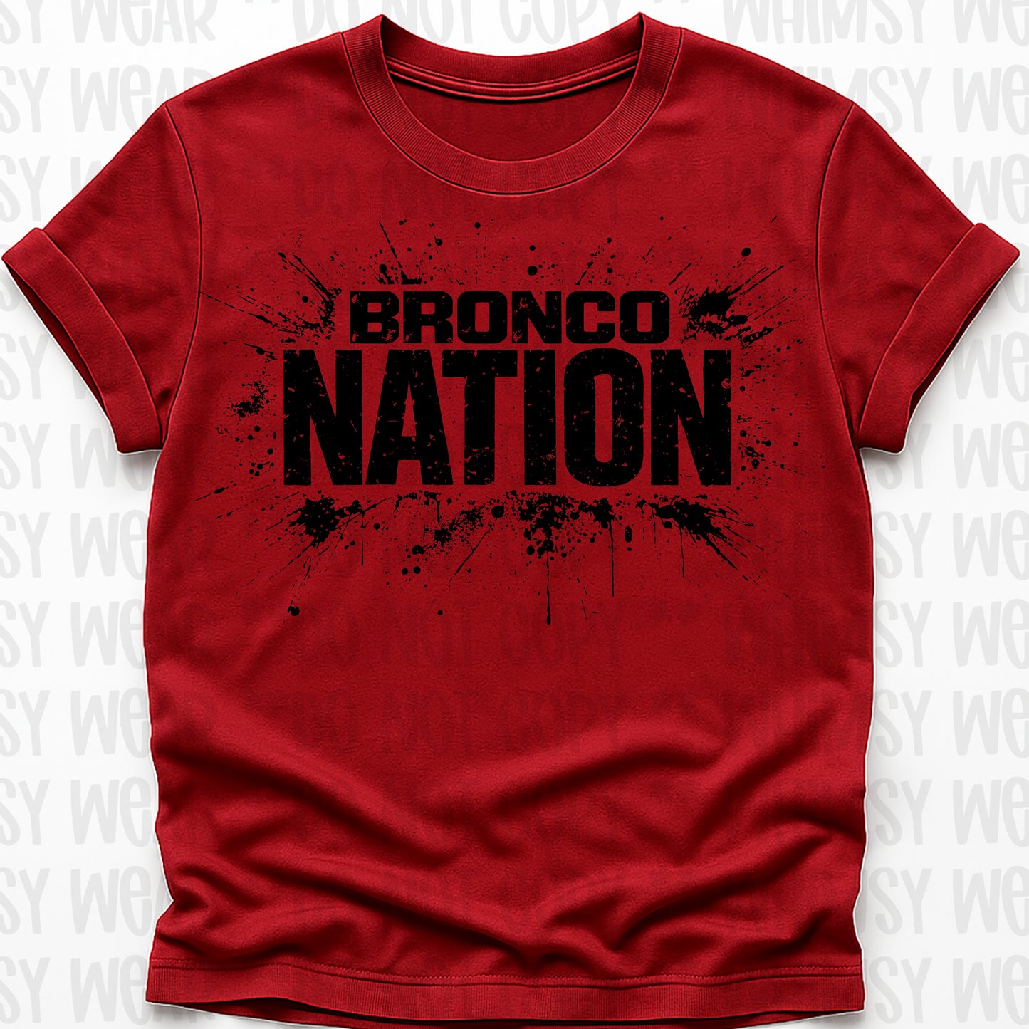 Bronco Nation Splatter Black