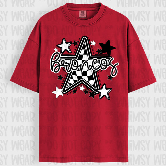 Checkered Star Mascots