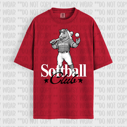 Softball Monotone Mascots