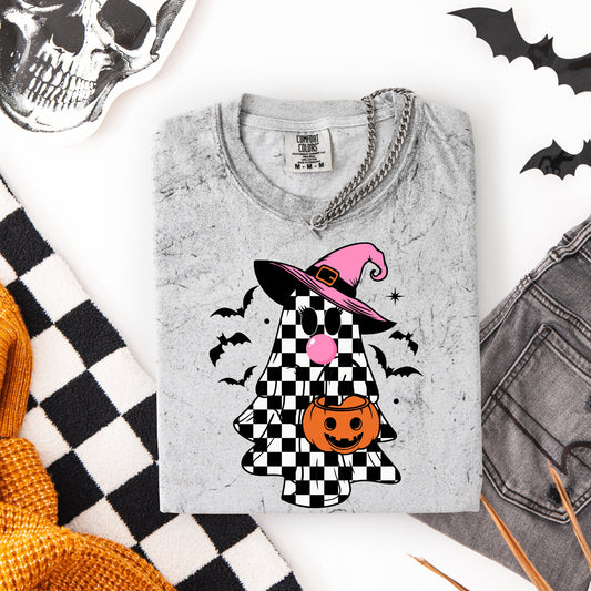 Checkered Bubblegum Ghost