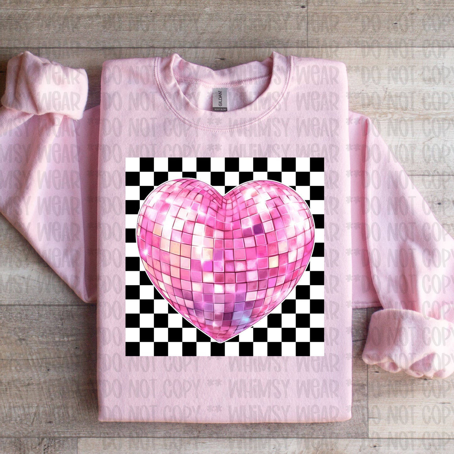 Checkered Disco Heart