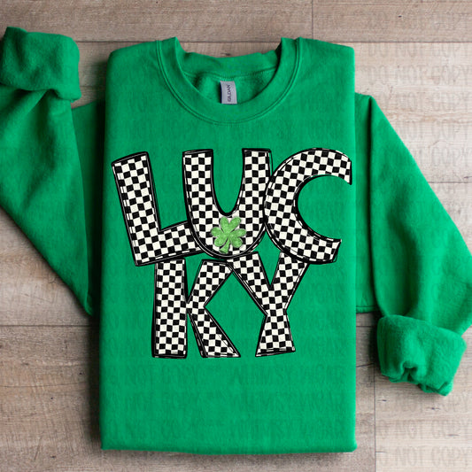 Checkered Lucky Bubble Font