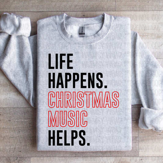 Christmas Music Helps Black Letters