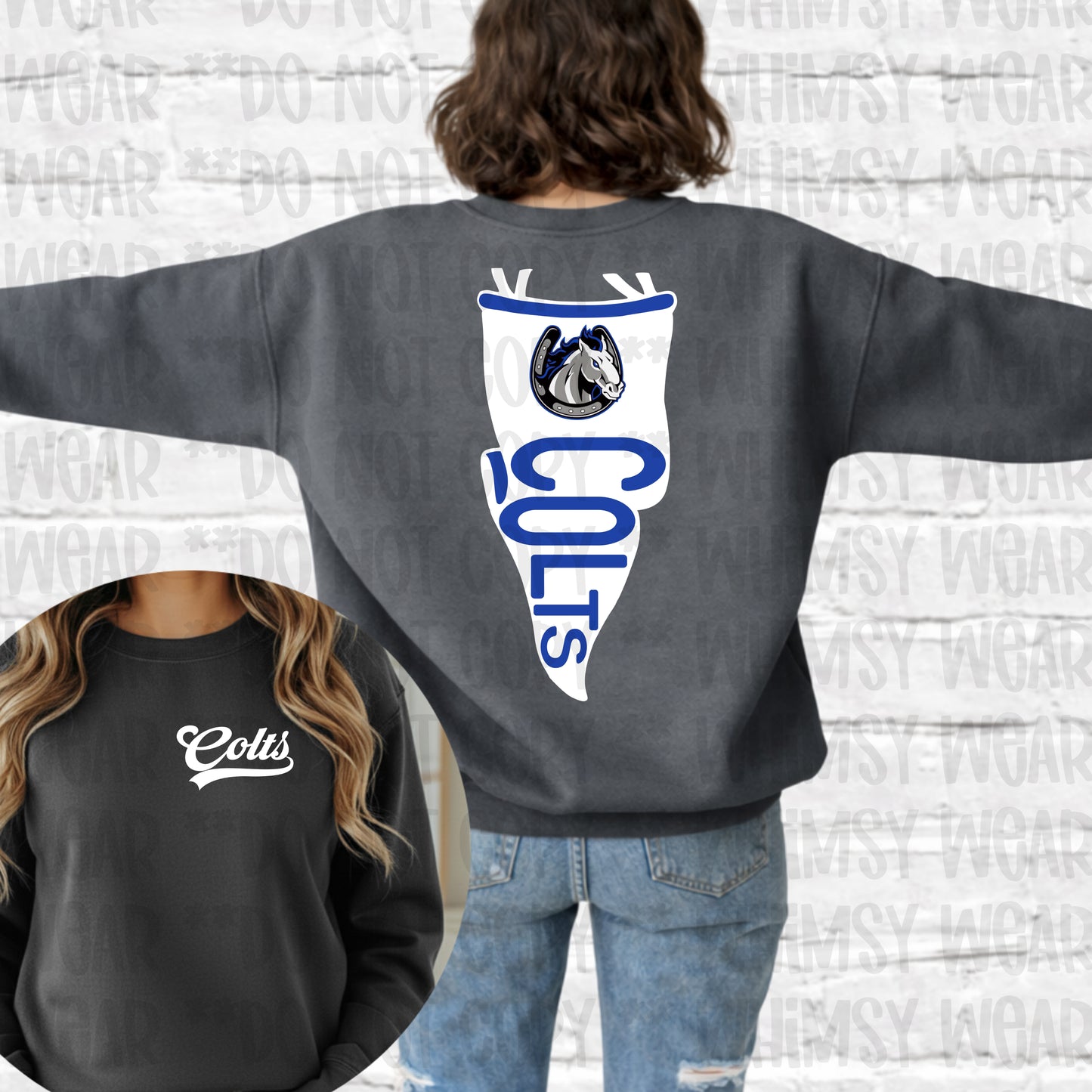 Colts Two Sided Pennant Design