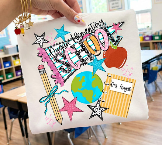 CUSTOM School Pennant Collage
