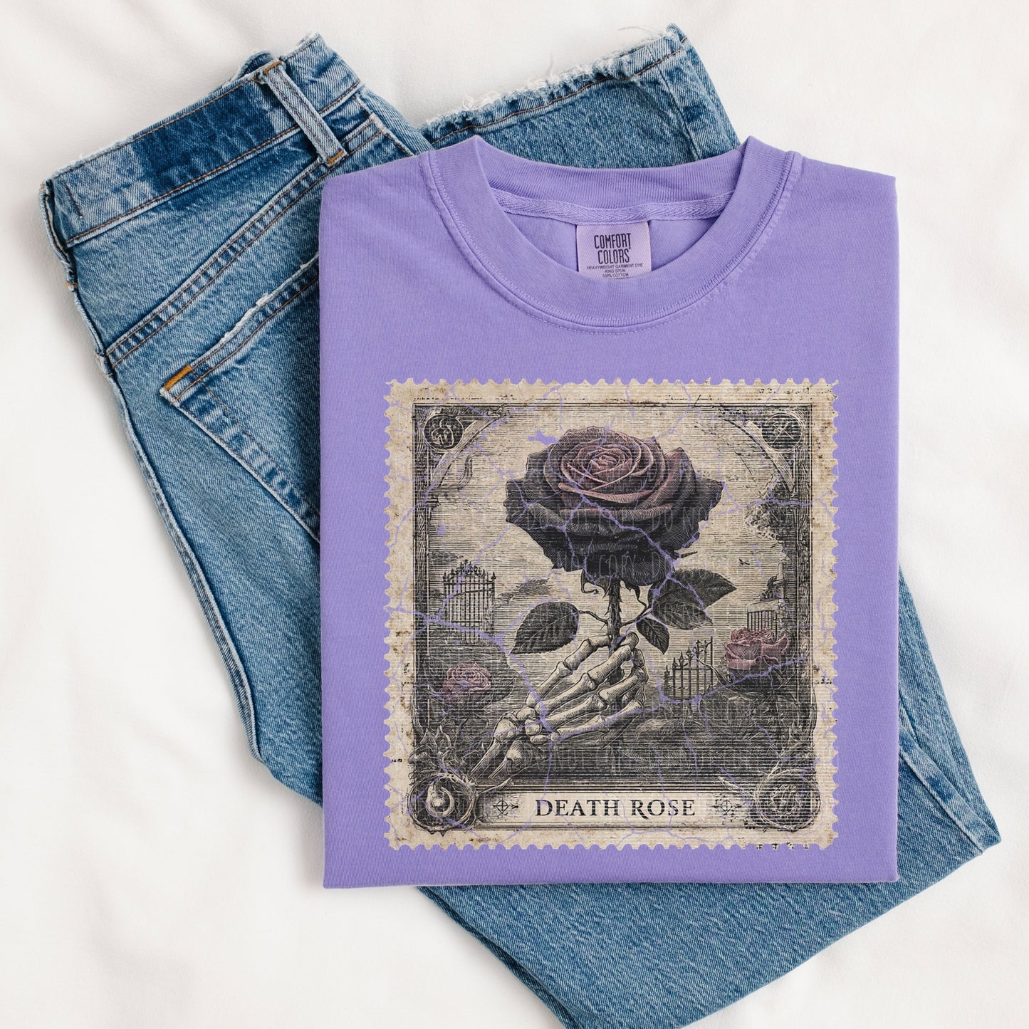 Death Rose Stamp