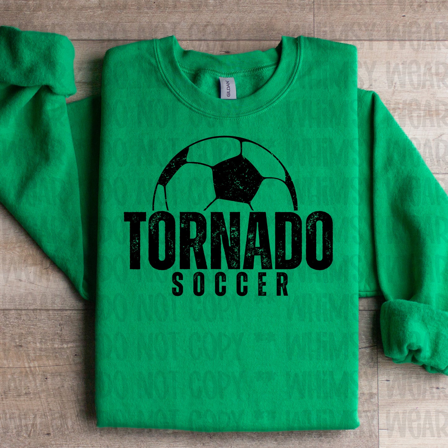 Distressed Tornado Soccer in Black
