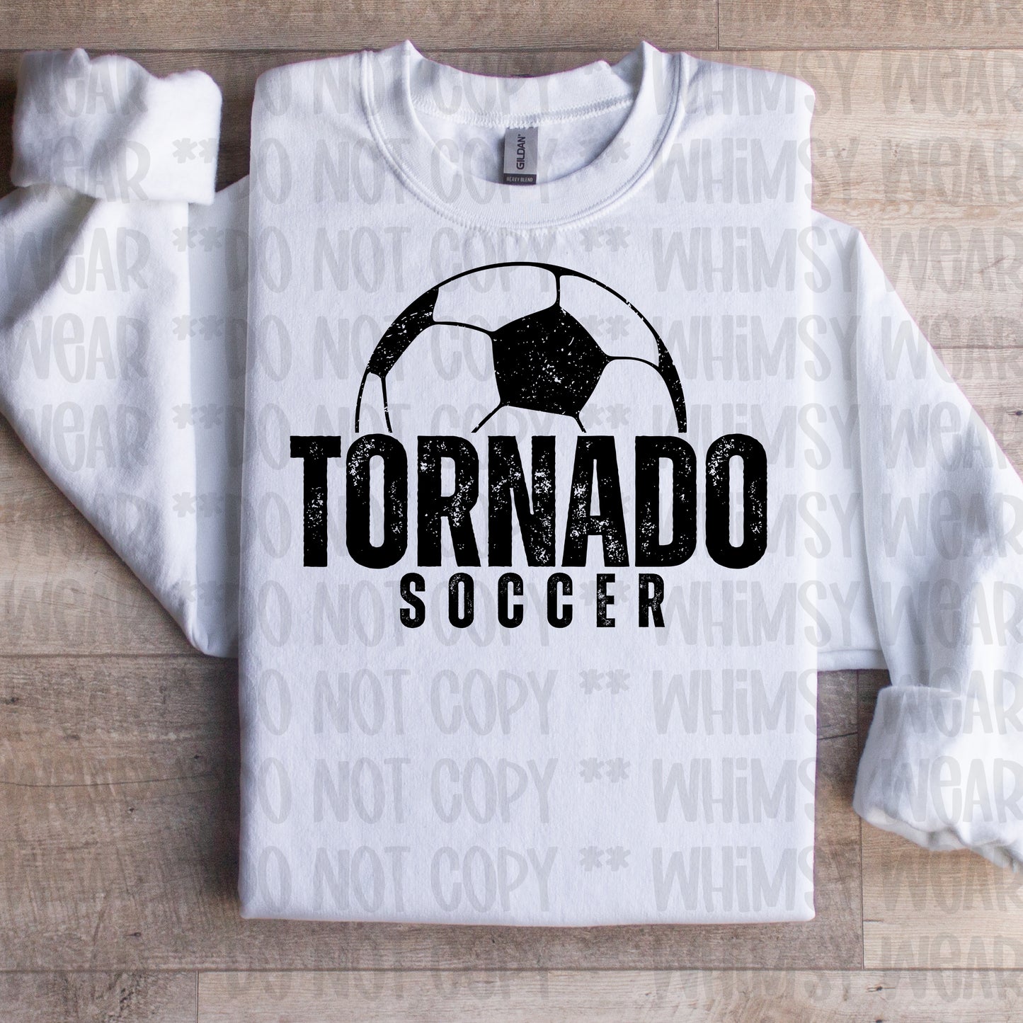 Distressed Tornado Soccer in Black