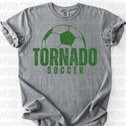 Distressed Tornado Soccer in Green