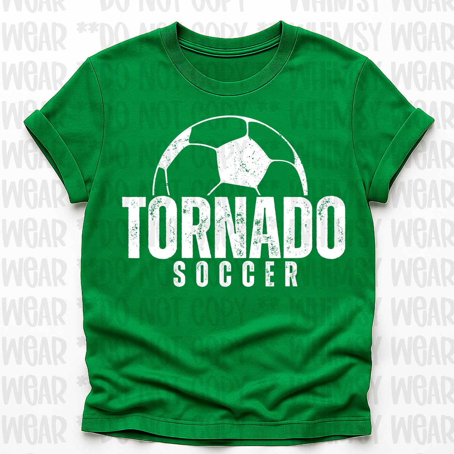 Distressed Tornado Soccer in White