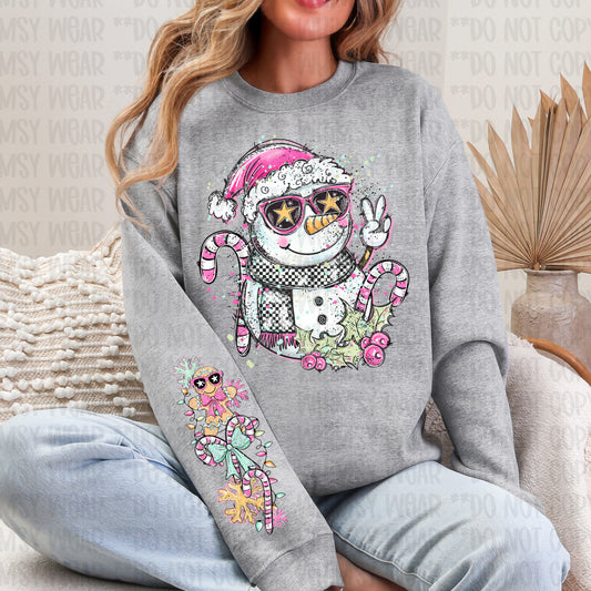 Doodle Snowman with Sleeve