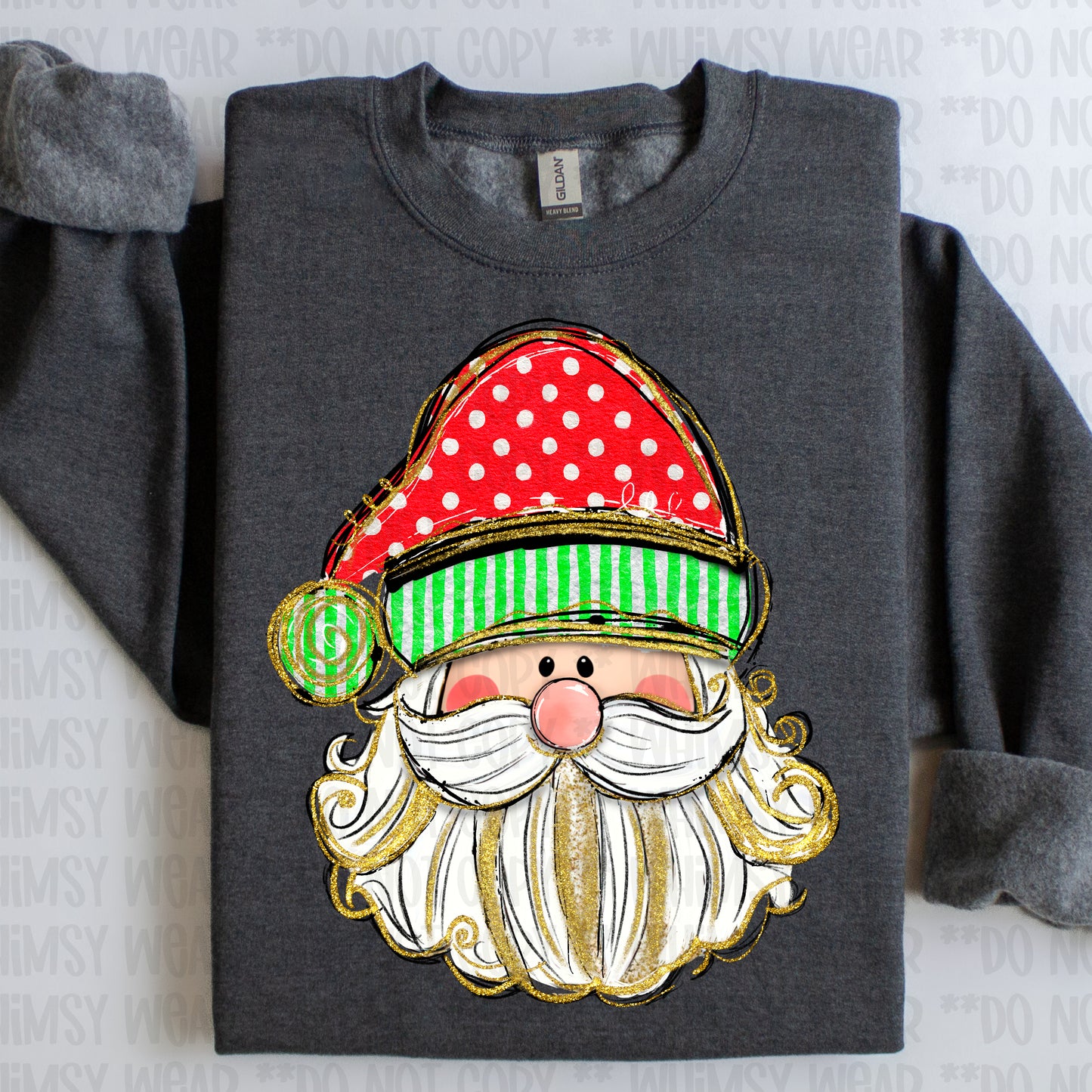 Dot and Stripe Santa